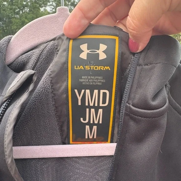 Kids Black Under Armour Storm Jacket - Picture 4 of 5